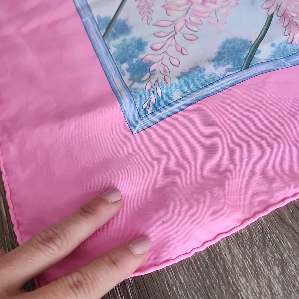 Original Rare 1989 Hermès Paris Silk Scarf “ Giverny” by Laurence Bourthoumieux - Picture 10 of 15